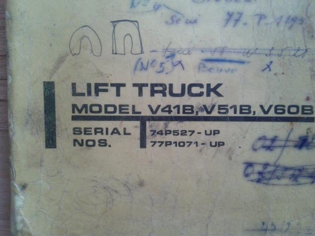 Photo CATERPILLAR / Lift truck V30B, V40B, V50B  notice pièces de rechange image 2/2