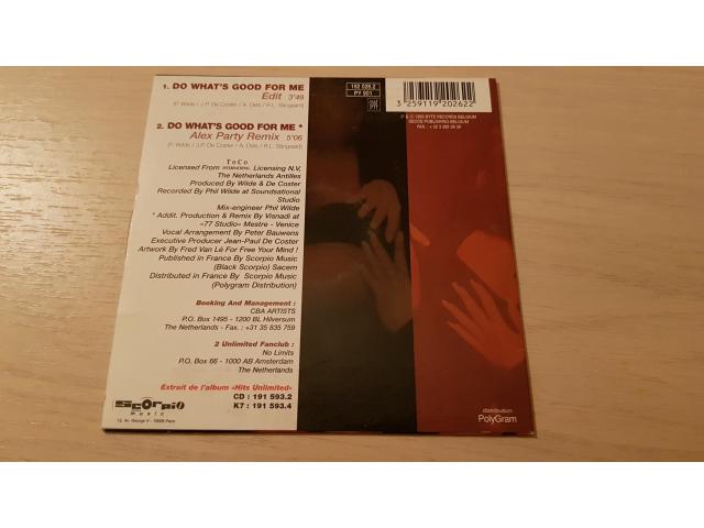 Photo cd audio 2 unlimited do what's good for me image 2/2