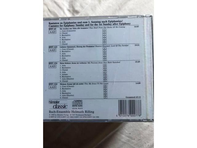 Photo CD Bach Ensemble Helmut Rilling, La cantate de Bach 20 image 2/2