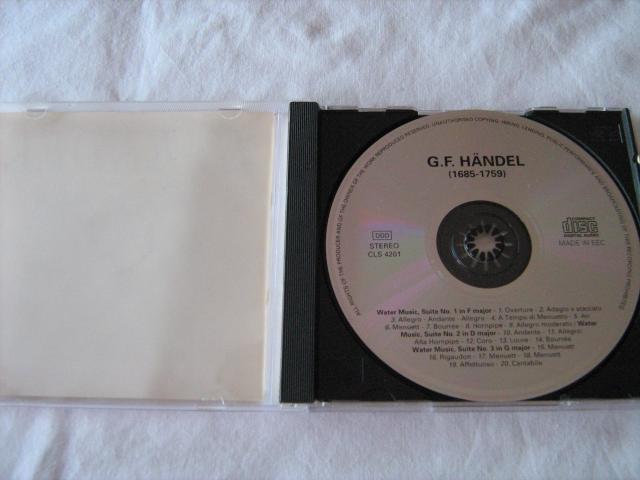 Photo CD Haendel - Water Music / Suites 1 à 3 image 2/3