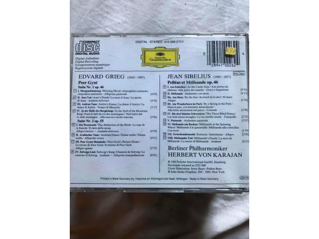 Photo CD Herbert bon Karajan, Edvard Grieg - Jean Sibelius image 2/2