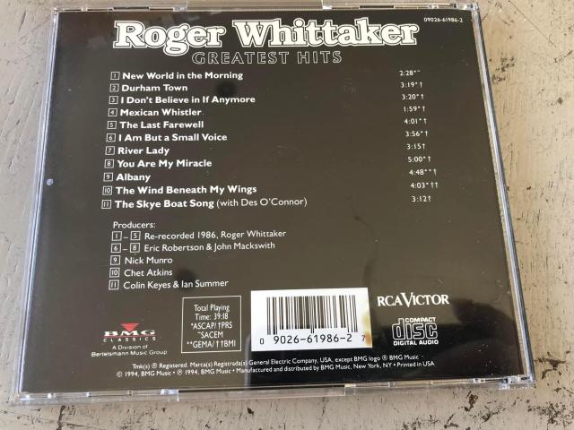 Photo CD Roger Whittaker greatest hits image 2/2