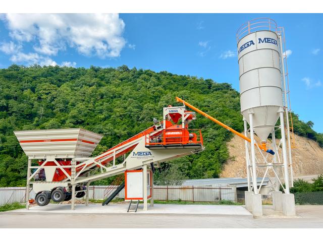 Photo CENTRALE À BÉTON MOBILE- 100 m³- LIVRAISON IMMÉDIATE image 2/4