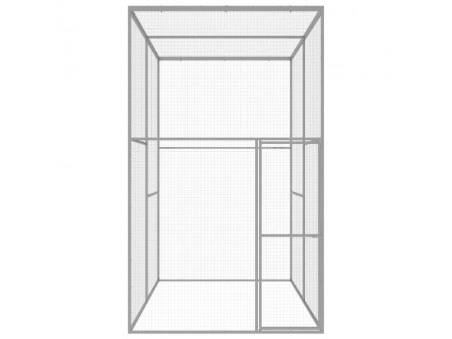 Photo Chatière cage chat galvanisé 3x1,5x2,5 m cage chaton cage chat extérieur cage chat intérieur chatièr image 2/5