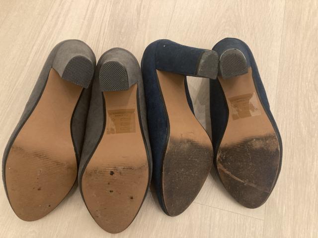 Photo Chaussures élégantes à talons. Couleurs gris et bleu image 2/3