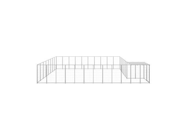 Photo Chenil maille soudée 25 m² chenil extérieur chenil métal enclos chien parc chien box chien chatiere image 2/5