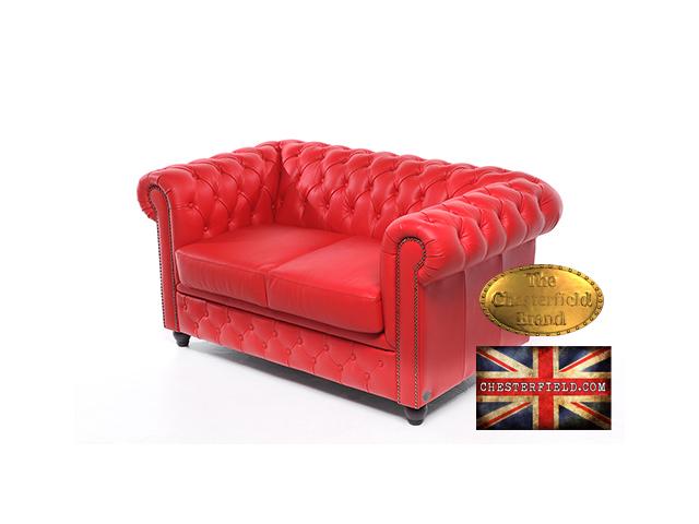 Photo Chesterfield canapé 2 places Rouge image 2/6