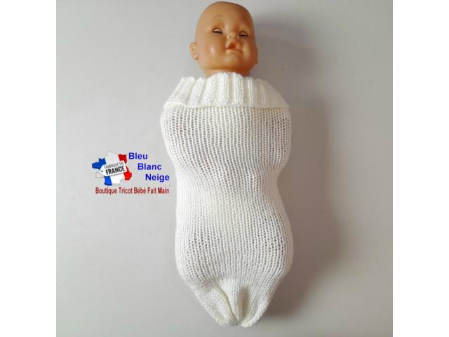 Photo Cocon chaussette tricot bébé tricoté main image 2/4