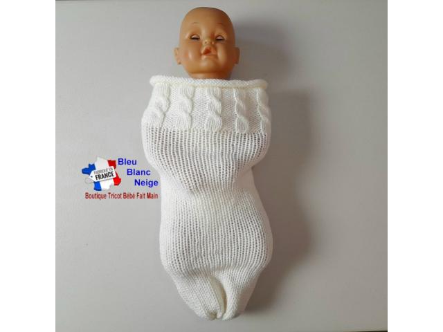 Photo Cocon de naissance pas cher écru à torsades image 2/5