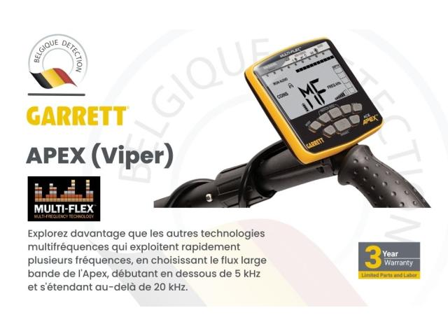 Photo Détecteurs de métaux Garrett Apex (Disque Viper) + Casque sans fil MS-3 image 2/4