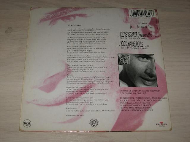 Photo Disque 45 tours patrick bruel alors regarde image 2/2