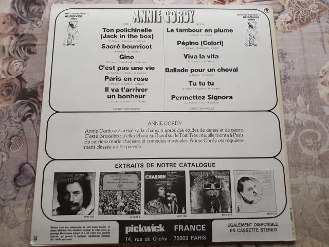 Photo Disque vinyl 33 tours Annie Cordy -Sacré Bourricot image 2/2