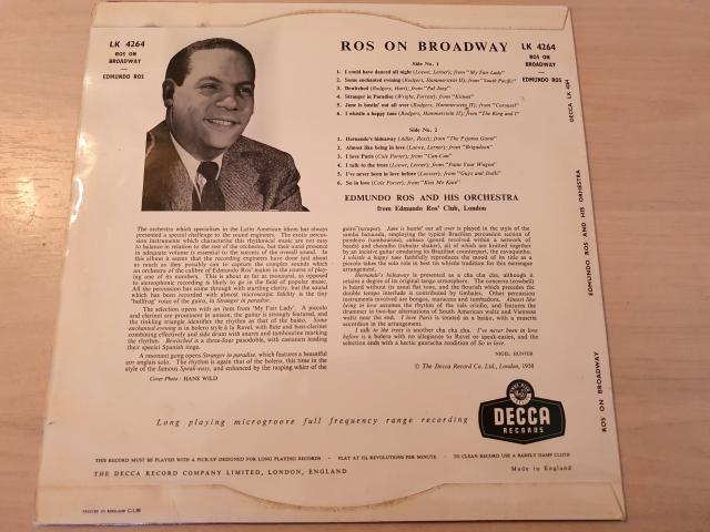 Photo Disque vinyl 33 tours Edmundo Ros And His Orchestra image 2/2