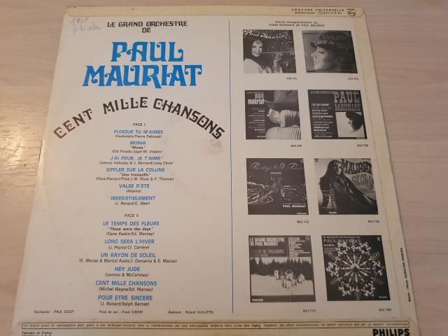Photo Disque vinyl 33 tours Le Grand Orchestre De Paul Mauriat image 2/2