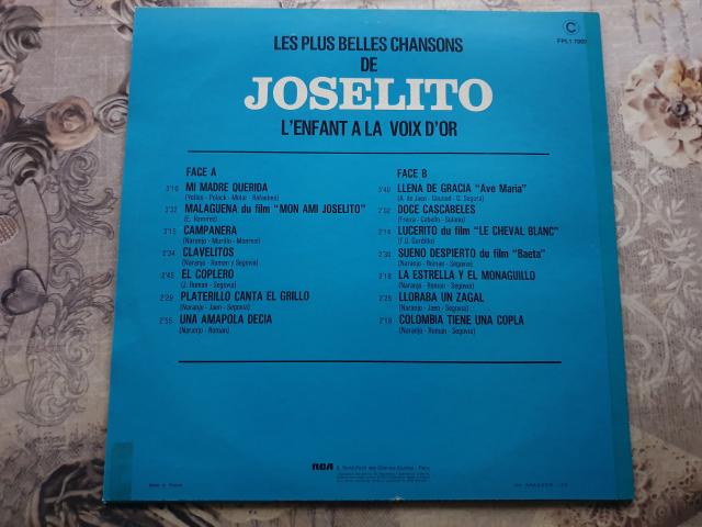 Photo Disque vinyl 33 tours Les Plus Belles Chansons De Joselito image 2/2