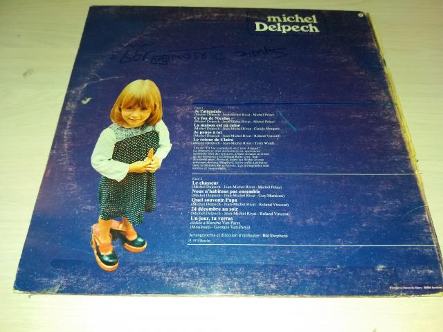 Photo disque vinyl 33 tours michel delpech image 2/2