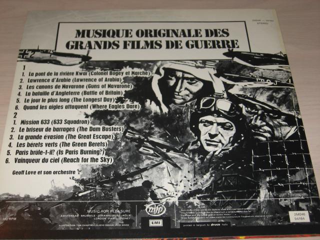Photo disque vinyl 33 tours musique original de film de guerre image 2/2