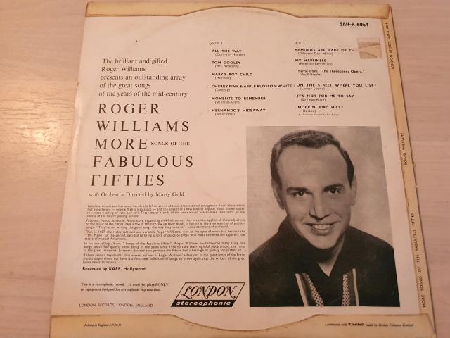 Photo Disque vinyl 33 tours Roger Williams More Songs Of The Fabul image 2/2
