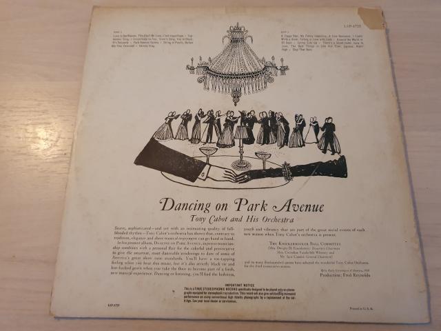Photo Disque vinyl 33 tours Tony Cabot & His Orchestra image 2/2
