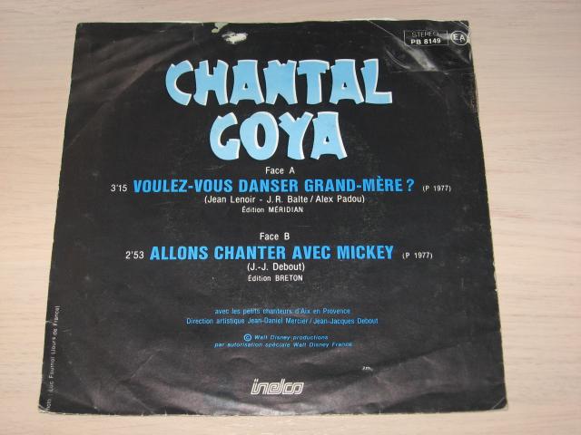 Photo disque vinyl 45 tours chantal goya image 2/2