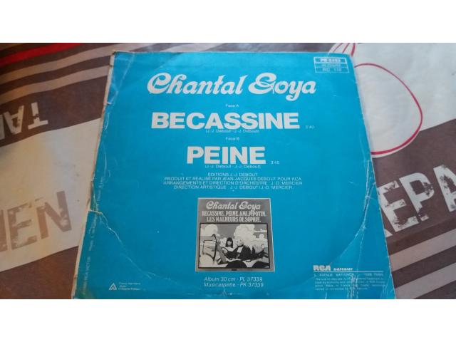 Photo Disque vinyl 45 tours chantal goya bécassine image 2/2