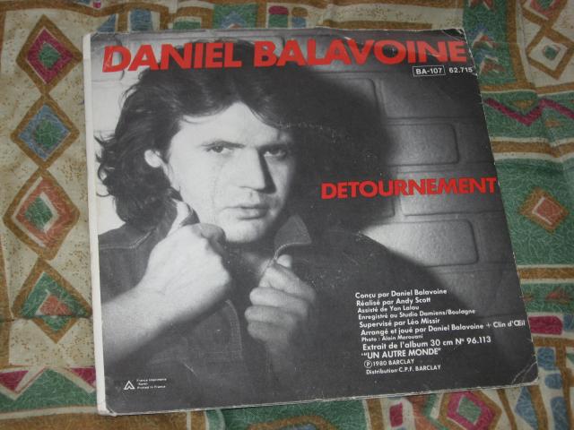 Photo disque vinyl 45 tours daniel balavoine image 2/2
