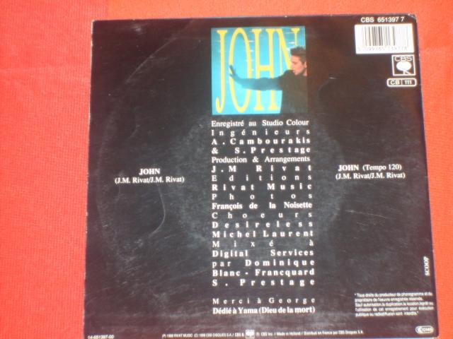 Photo disque vinyl 45 tours desireless john image 2/2
