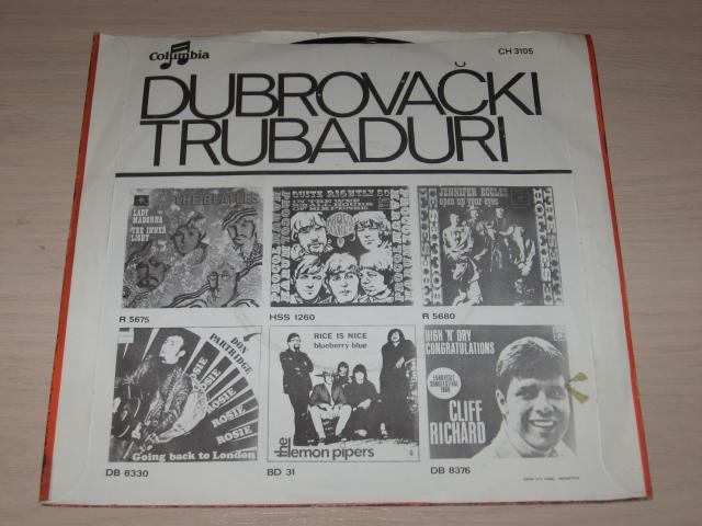 Photo disque vinyl 45 tours dubrovacki trubaduri image 2/2