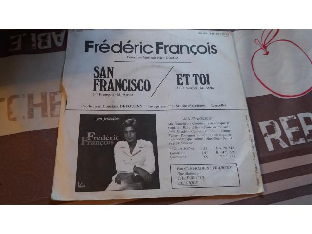 Photo Disque vinyl 45 tours frederic françois san francisco image 2/2