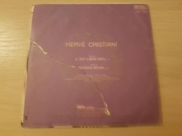 Photo disque vinyl 45 tours hervé cristiani image 2/2