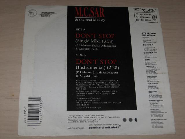 Photo Disque vinyl 45 tours M.C Sar image 2/2