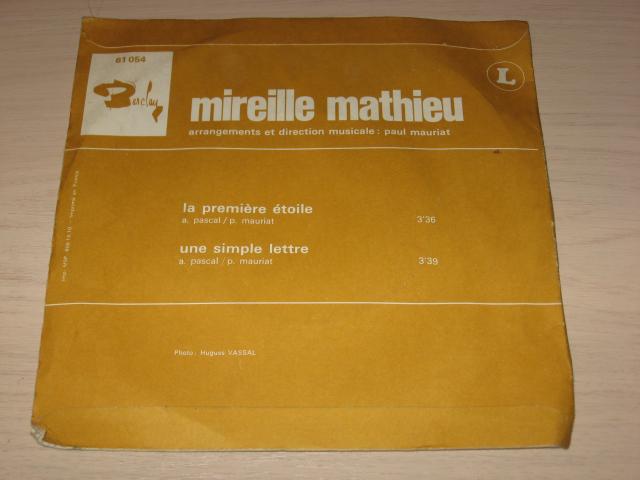 Photo disque vinyl 45 tours mireille mathieu image 2/2