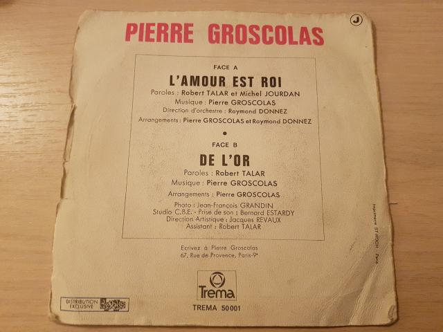 Photo disque vinyl 45 tours Pierre groscolas image 2/2