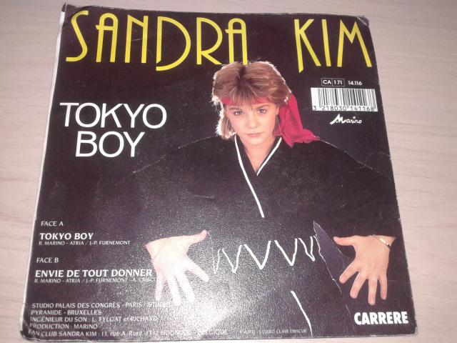 Photo disque vinyl 45 tours sandra kim image 2/2