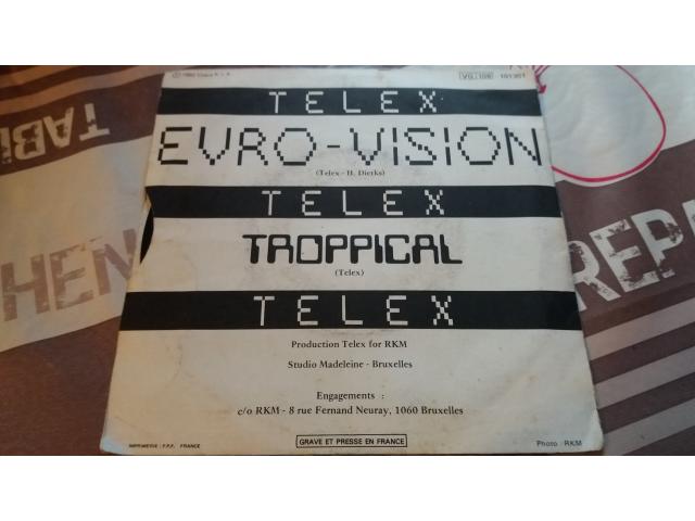 Photo Disque vinyl 45 tours telex euro vision 1980 image 2/2