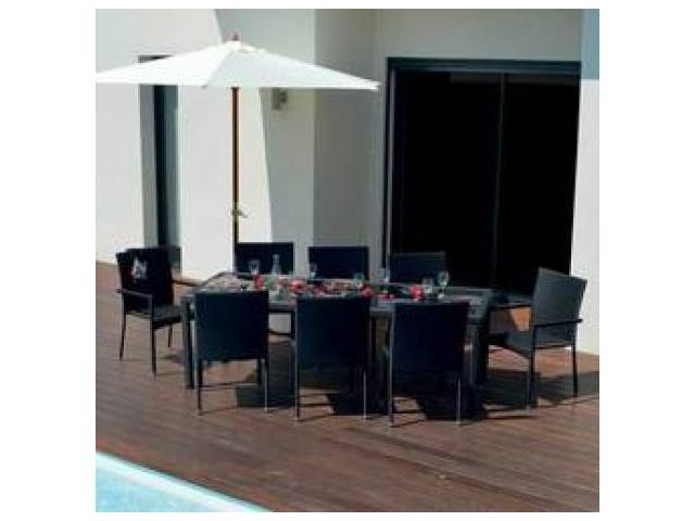 Photo ENSEMBLE BOHEME 8 personnes Table 8 fauteuils image 2/2