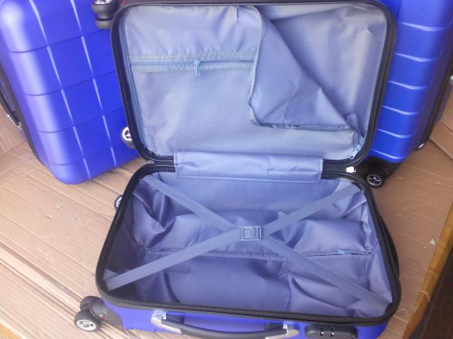 Photo Ensemble de 3 valises coque ABS bleu sur roulettes image 2/3