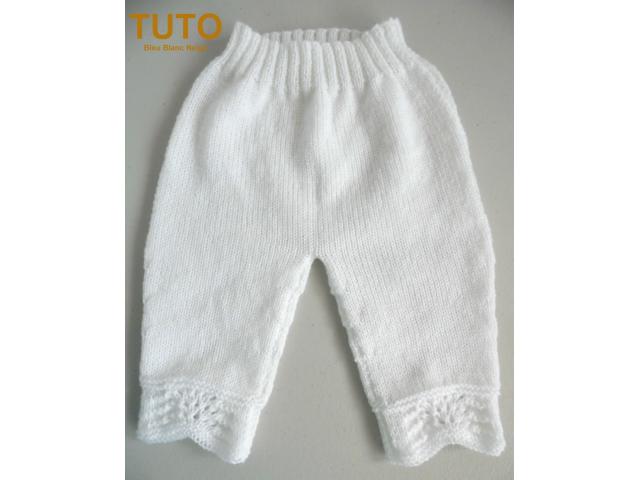 Photo Explication TUTO pantalon layette bébé tricot laine image 2/5
