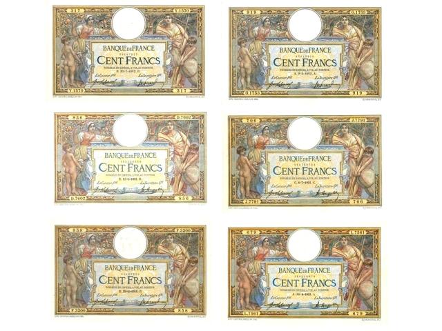 Photo F 23 RARE LOT 12 BILLETS 100 F LOM DATES RARES image 2/4
