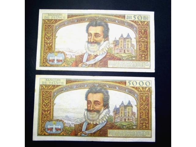 Photo F 58 F 49 LOT 2 BILLETS HENRI IV image 2/2