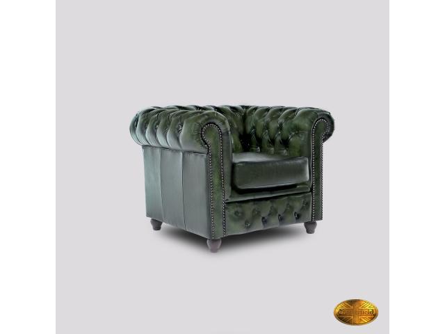 Photo Fauteuil Chesterfield Brighton FT Antique Vert image 2/6