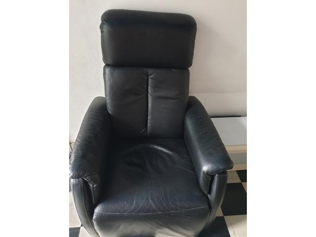 Photo Fauteuil relax manuel en éco-cuir image 2/2
