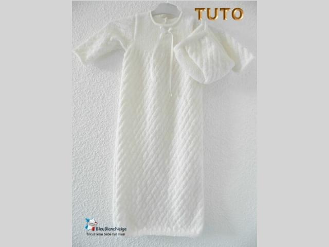 Photo Fiche Tricot bébé,TUTO, robe de baptême image 2/5