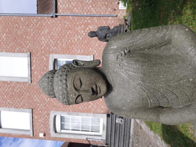 Photo GRAND BOUDDHA A LA MEDITATION EN PIERRE NATURELLE image 2/6