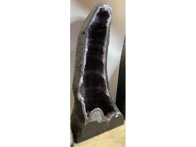 Photo Grande géode d'améthyste creuse - H: 75 cm image 2/4