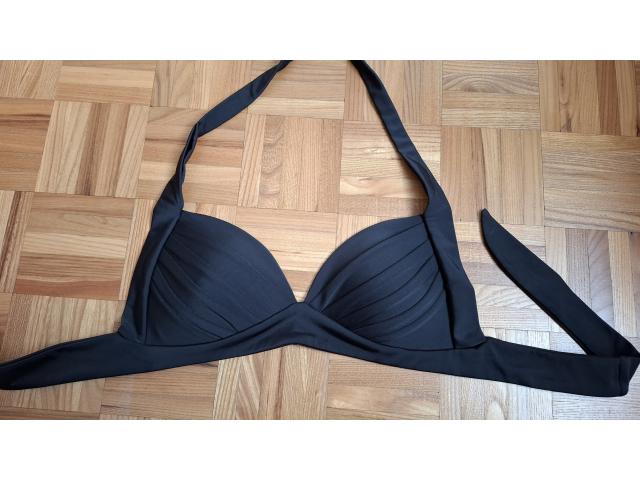 Photo Haut de maillot de bain noir à nouer image 2/3
