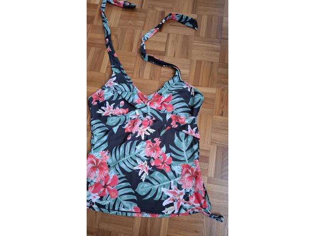 Photo Haut de maillot de bain Tankini à nouer motif Hibiscus image 2/4