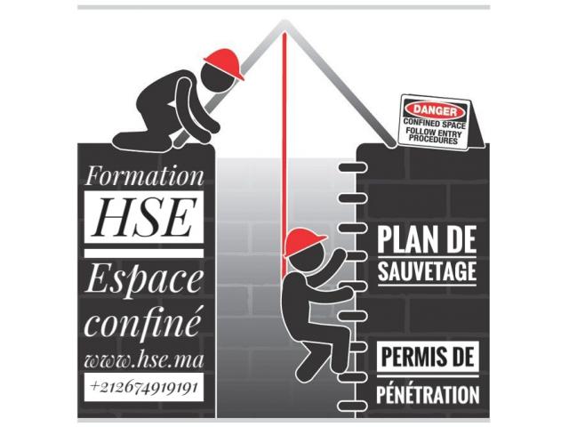 Photo HSE Formation travail en Espaces confinés Maroc image 2/4