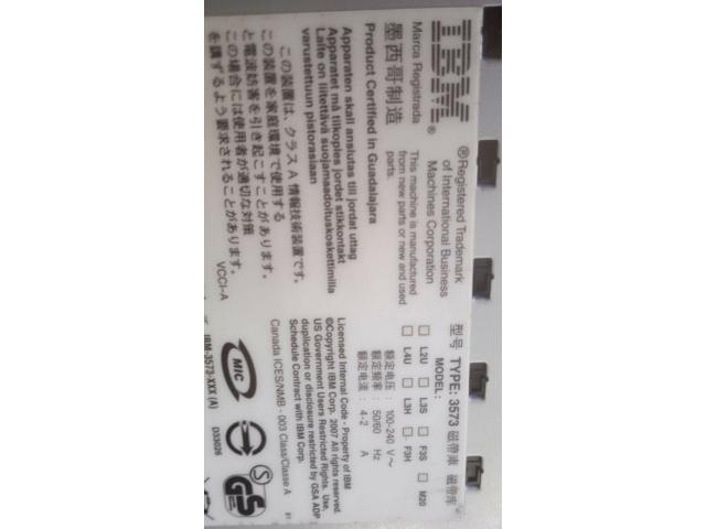 Photo IBM System Storage TS3200 Tape Library 3573-L4 with 1x LTO 4 95P5817 Tape Drives image 2/6
