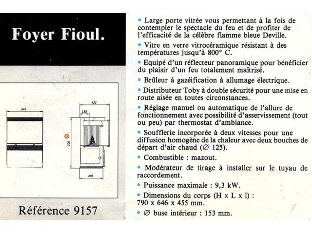 Photo Insert au mazout DEVILLE image 2/5